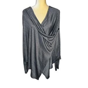 Sacred Threads NEW NWT Metallic Boxy Jacket Top Blouse Boho Large